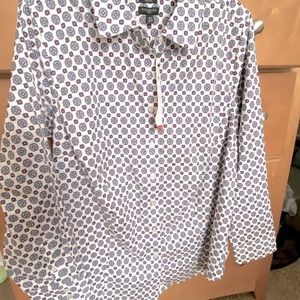 Talbots Plus NWT tailored no-iron button blouse